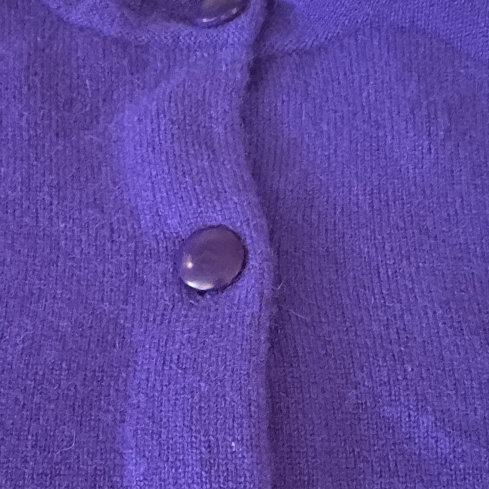 J Crew Purple Women's 100% Cashmere Sweater - Picture 3 of 4